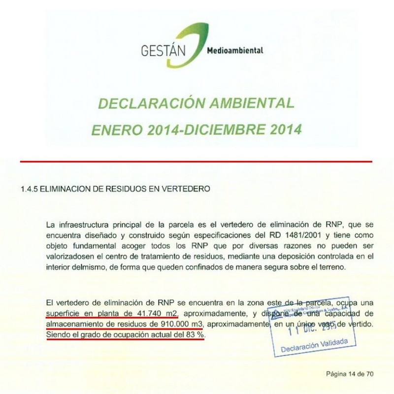 declaración ambiental 2014